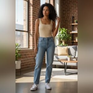 Elegant Cream Ribbed Bodysuit